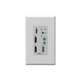 BZBGEAR BG-IPGEAR-XTREME-W HDMI 2.1 Wall Plate Extender