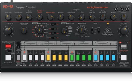 Behringer RD-78 Classic Analog Drum Machine with 16-Step Sequencer