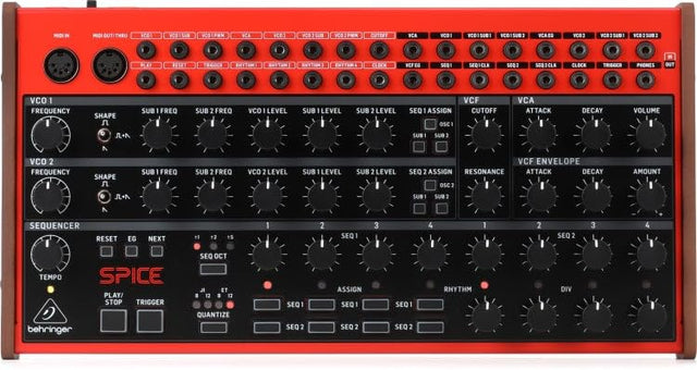 Behringer Spice Analog Semi-Modular Polyrhythmic Synthesizer