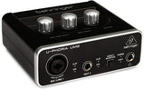 Behringer UM2 | U-PHORIA 2x2 USB Audio Interface with XENYX Mic Preamplifier