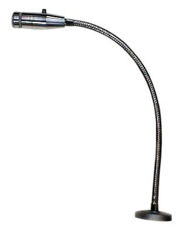 CAD Audio 119S-19 chrome 19-inch gooseneck cardioid dynamic microphone with DPDT push-to-talk switch flange and 6-foot cable