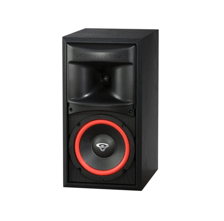 Cerwin-Vega XLS-6 6-1/2 Inch 2-Way Bookshelf Speaker  with fiber impregnated woofer soft dome tweeter and black-ash enclosure