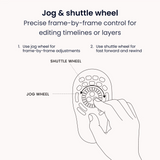 Contour ShuttlePRO v2 editing controller with jog wheel and buttons