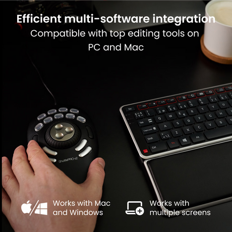 Contour Design editing controller for video and audio production