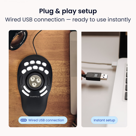 Contour ShuttlePRO v2 editing controller with jog wheel and buttons