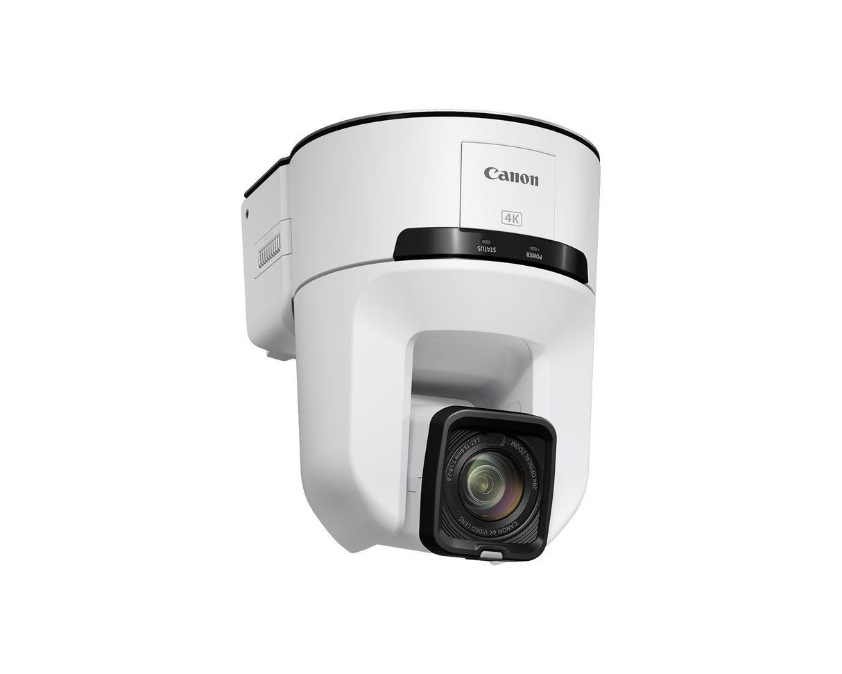 Canon CR-N350 4K NDI PTZ Camera with 20x Zoom (White)