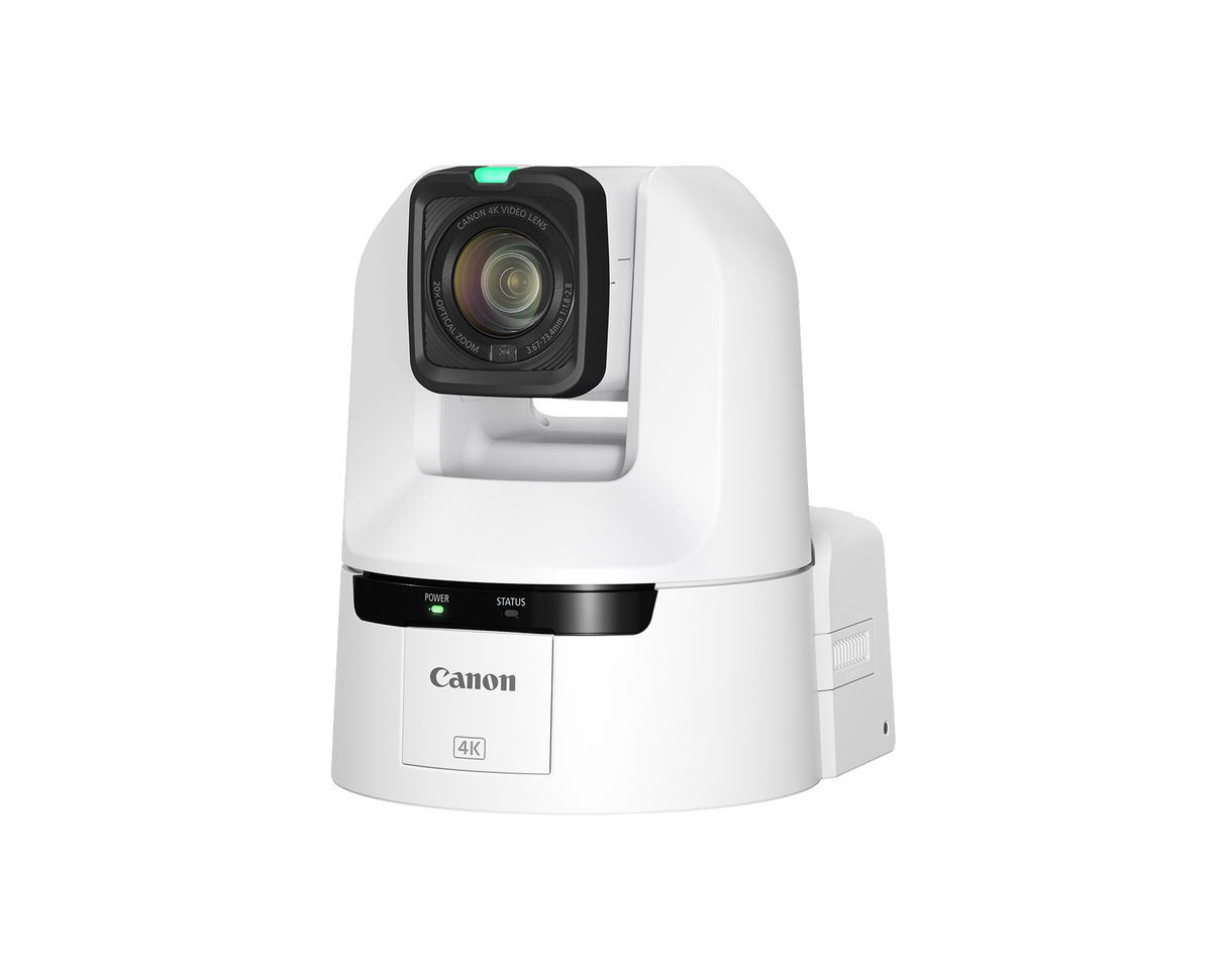 Canon CR-N350 4K NDI PTZ Camera with 20x Zoom (White)