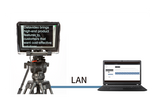 Datavideo TP-300 tablet teleprompter for video production setup