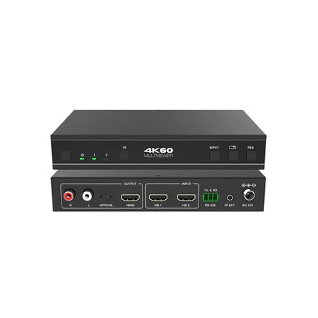 DVDO 4K 2x1 Seamless HDMI Switcher with Multiview & Audio Output