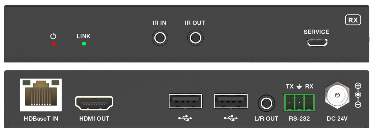 DVDO Xtend-70 4K60 HDMI & USB-C 70m Extender Over HDBaseT with USB (Tx/Rx)