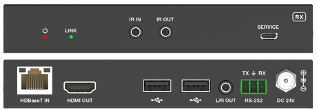 DVDO Xtend-70 4K60 HDMI & USB-C 70m Extender Over HDBaseT with USB (Tx/Rx)