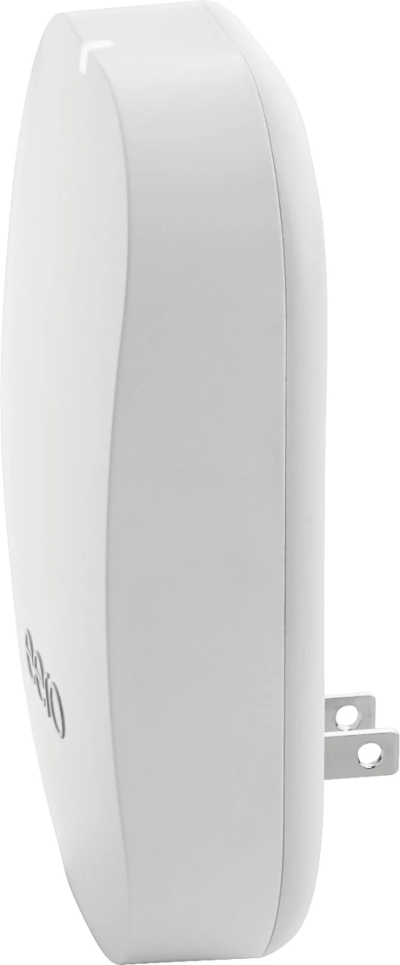 eero Beacon D011101 mesh WiFi extender angled view plug-in wall unit white