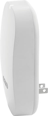 eero Beacon D011101 mesh WiFi extender angled view plug-in wall unit white