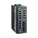 EtherWAN EX73924E-0VB 8-Port 10/100/1000BASE-T with 4 Dual-Rate Gigabit SFP Ports