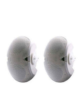 Electro-Voice EVID 4.2T Dual 4- Inch Two-Way Surface-Mount Loudspeaker and 1-Inch Titanium Tweeter and 70V/100V Transformer | White - Pair