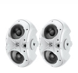 Electro-Voice EVID 6.2T Dual 6-Inch Two-Way Surface-Mount Loudspeaker and 1-Inch Titanium Tweeter and 70V/100V Transformer | White - Pair