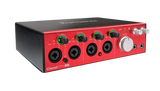 Focusrite Clarett 4Pre USB 18x8 USB Audio Interface for studio music production multi input setup