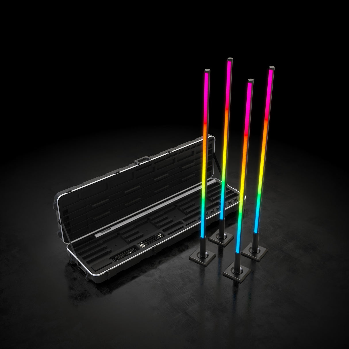 Chauvet DJ Freedom Flex Stick Wireless 92 Quad-Color LED Lights, Pack of 4