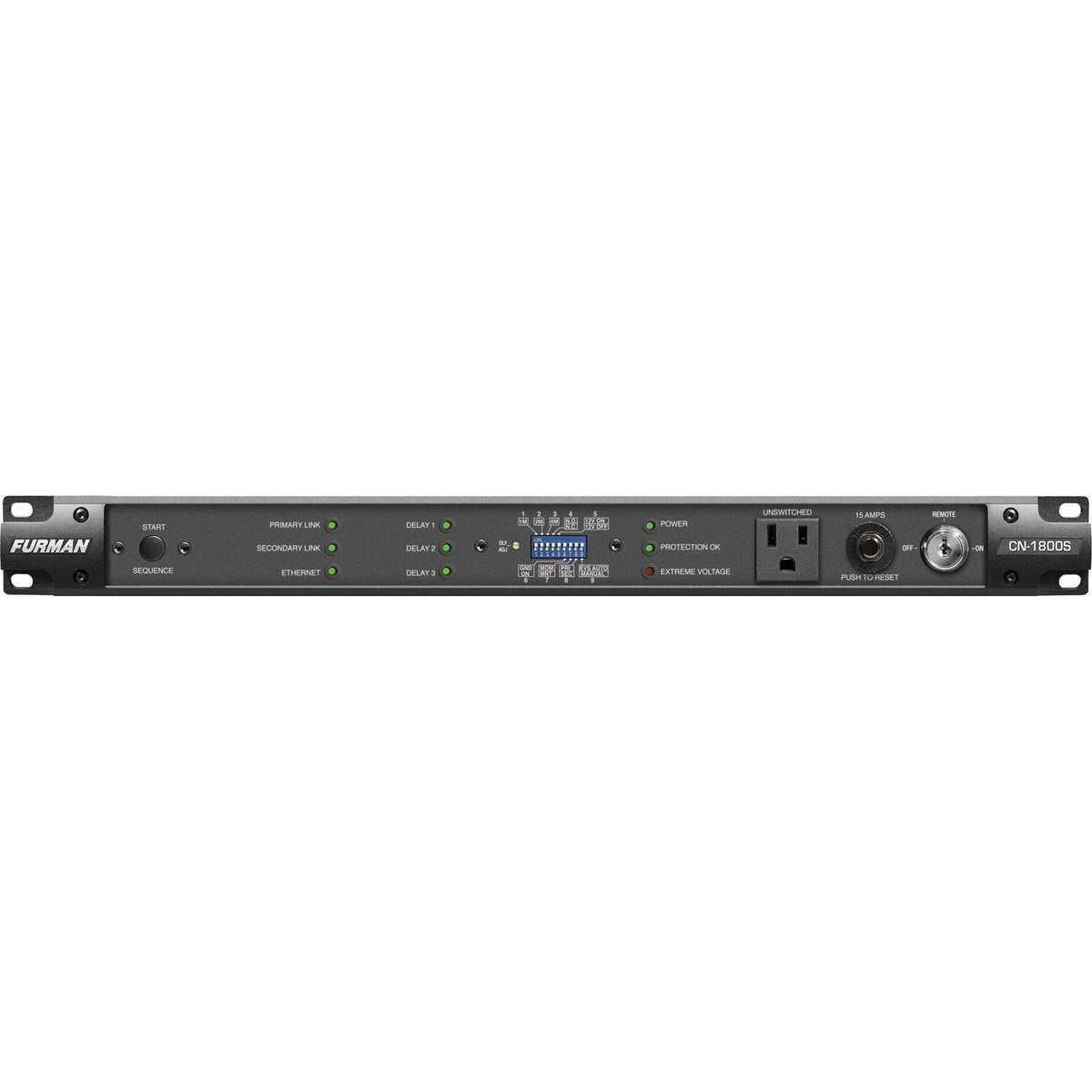 Furman CN-1800S 15A SmartSequencing power conditioner with surge protection LiFT filtering and sequenced AC outlets
