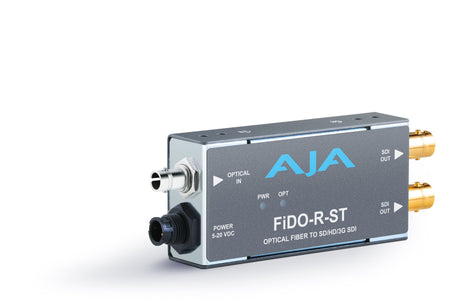 AJA 1-Channel Single Mode ST Fiber to 3G-SDI Receiver