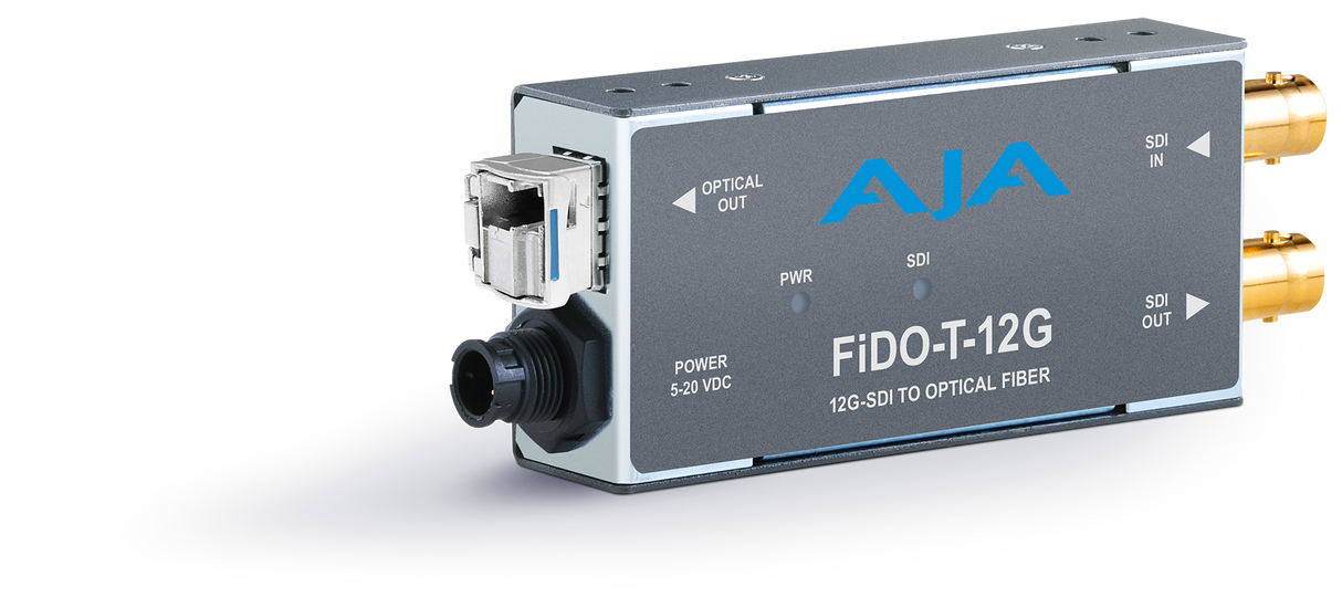 AJA 1-Channel 12G-SDI to Single Mode LC Fiber Transmitter