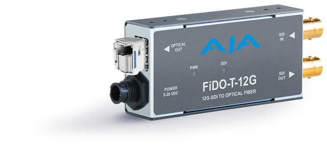 AJA 1-Channel 12G-SDI to Single Mode LC Fiber Transmitter
