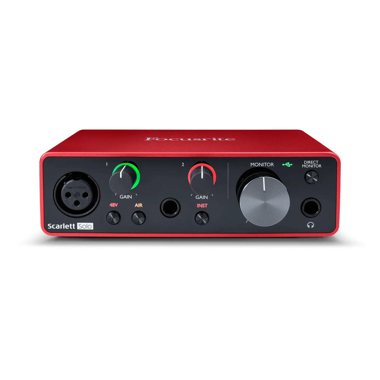 Focusrite Scarlett Solo 2 x 2 USB Audio Interface, 3rd Generation