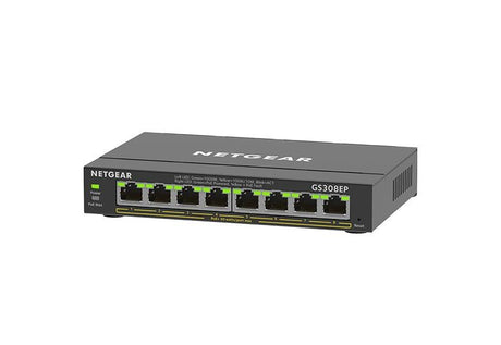 NETGEAR GS308EP 8-Port PoE+ Gigabit Ethernet Plus Switch (62W)