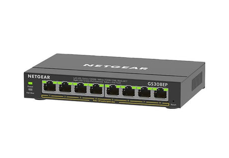 NETGEAR GS308EP 8-Port PoE+ Gigabit Ethernet Plus Switch (62W)