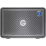 G-Technology G-RAID 2 Thunderbolt 3 external hard drive 40TB dual-bay RAID storage system with aluminum enclosure, USB-C and Thunderbolt connectivity for high-speed video editing and backup workflows
