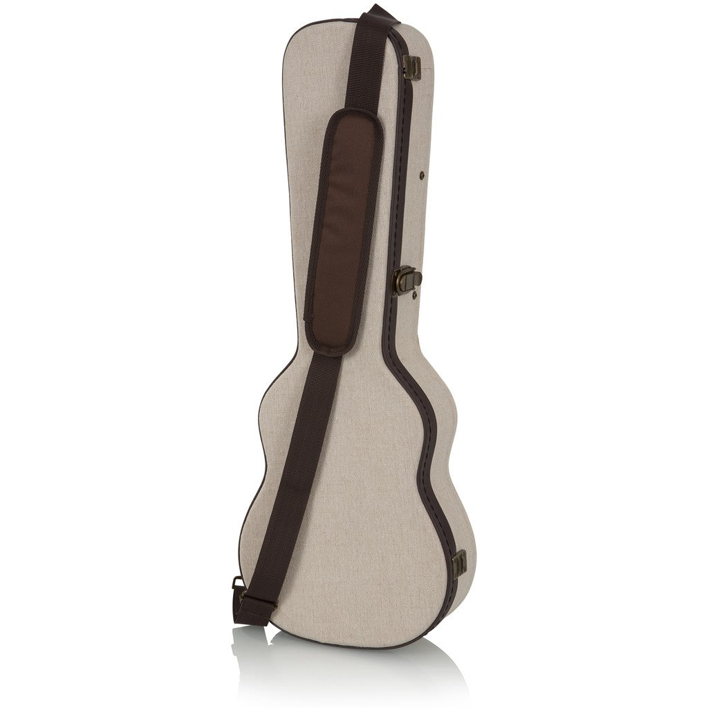 Gator Deluxe Wood Case for Tenor Style Ukulele, Beige