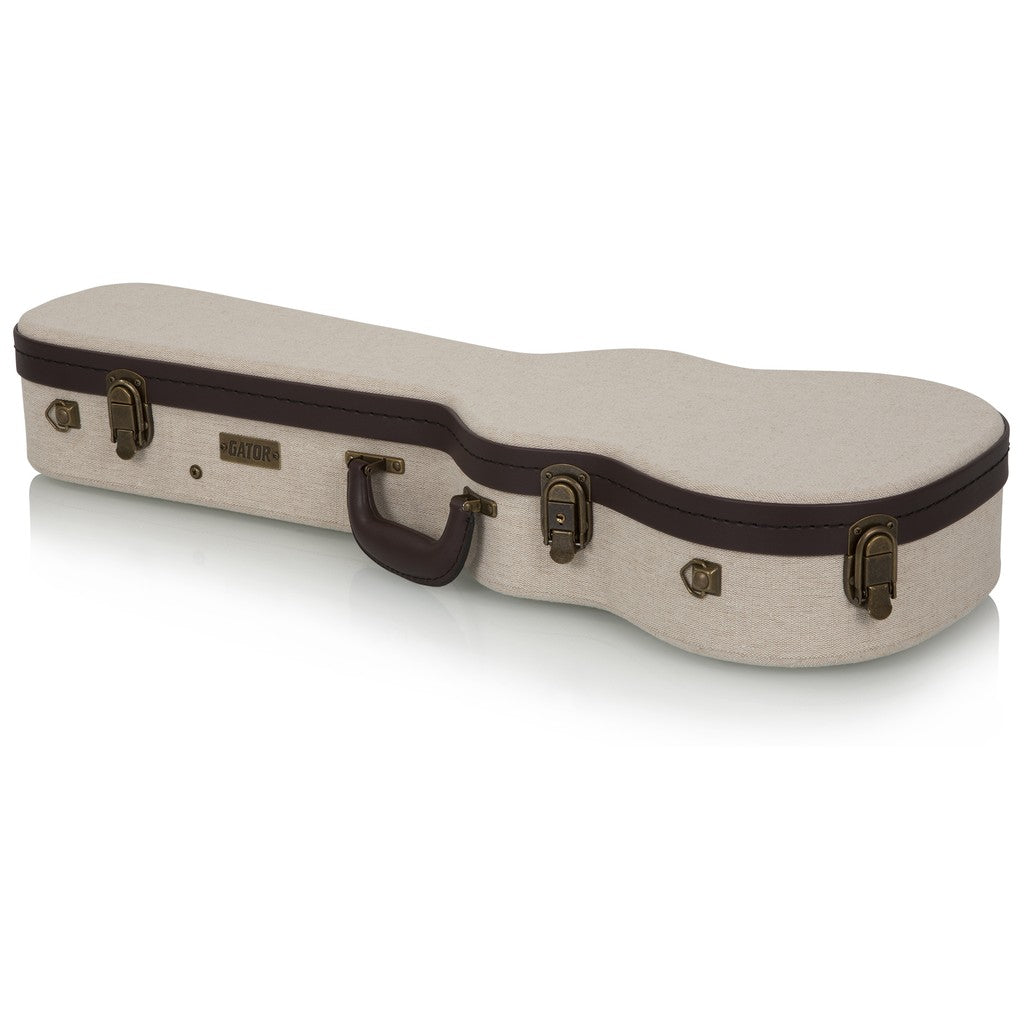 Gator Deluxe Wood Case for Tenor Style Ukulele, Beige
