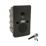 Anchor Audio Go Getter System ECO 1 PA System with Wired Mic and Stand - Go Getter 2 base speaker with wired handheld microphone