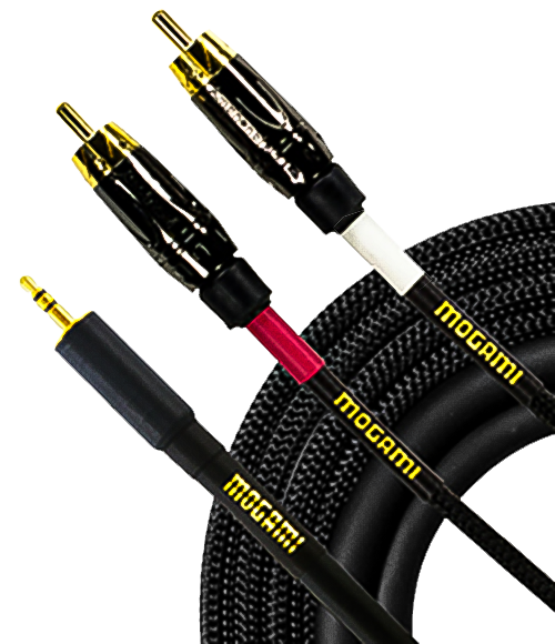 Mogami GOLD 3.5 2 RCA 10 3.5 TRS to Dual RCA Phono Plug Cable, 10-Foot (Used)