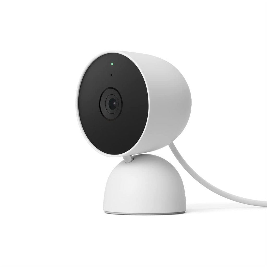 Google GA01998-US Nest Cam Indoor Wired 2nd Gen 1080p HDR Security Camera, Snow