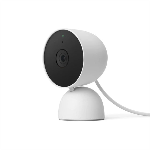 Google GA01998-US Nest Cam Indoor Wired 2nd Gen 1080p HDR Security Camera, Snow