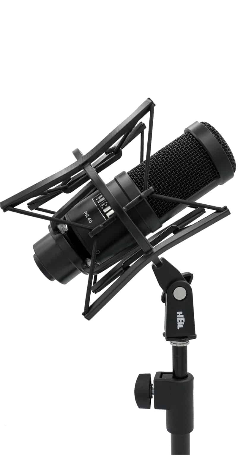 Heil Sound PR 40 Cardioid Dynamic Studio Microphone Black for podcast broadcasting voice recording