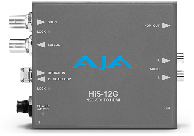 AJA Hi5 12G-SDI to HDMI 2.0 Converter
