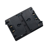 IndiPRO DGMP2VM Dual Gold Mount Adapter Plates with D-Taps to V-Mount Lock Plate, Hot Swappable