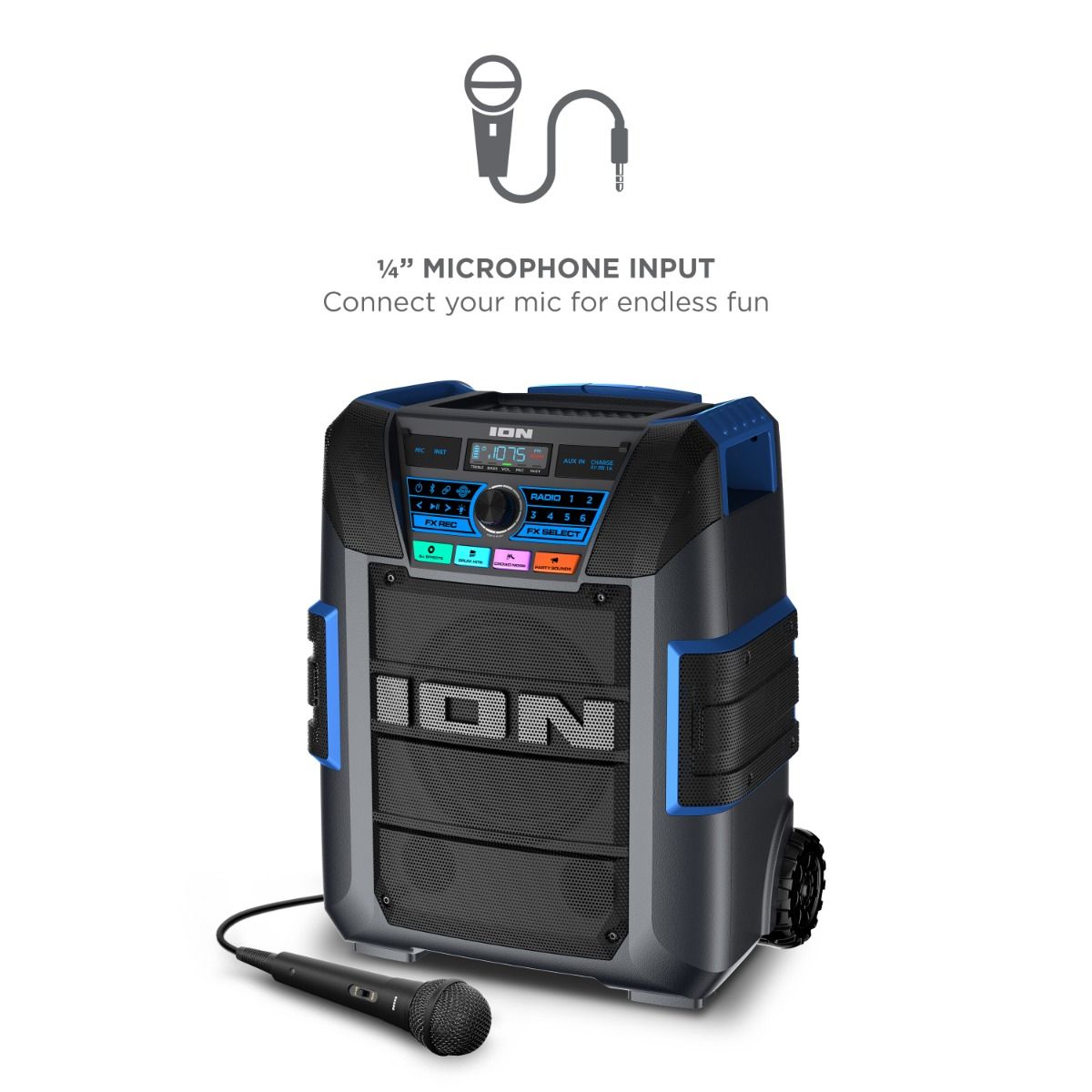 ION Audio Explorer XL All-Weather Proof w/Premium 5-Speaker Sound high power portable outdoor sound Bluetooth party speaker