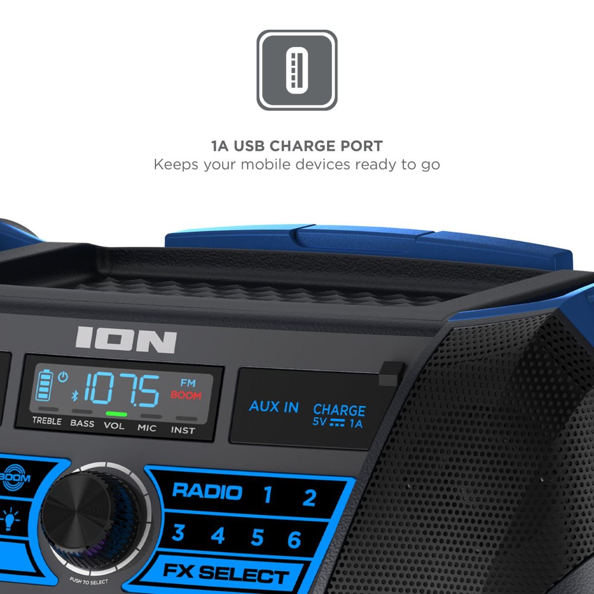 ION Audio Explorer XL All-Weather Proof w/Premium 5-Speaker Sound high power portable outdoor sound Bluetooth party speaker