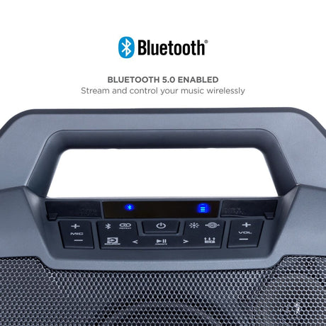 ION Audio Game Day Primetime Light-Up Speaker portable party speaker with lighting effects for events with Bluetooth 5.0
