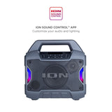 ION Audio Game Day Primetime Light-Up Speaker portable party speaker with lighting effects for events with Bluetooth 5.0