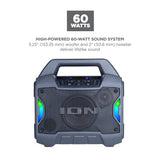 ION Audio Game Day Primetime Light-Up Speaker portable party speaker with lighting effects for events with Bluetooth 5.0