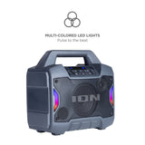 ION Audio Game Day Primetime Light-Up Speaker portable party speaker with lighting effects for events with Bluetooth 5.0