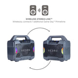 ION Audio Game Day Primetime Light-Up Speaker portable party speaker with lighting effects for events with Bluetooth 5.0