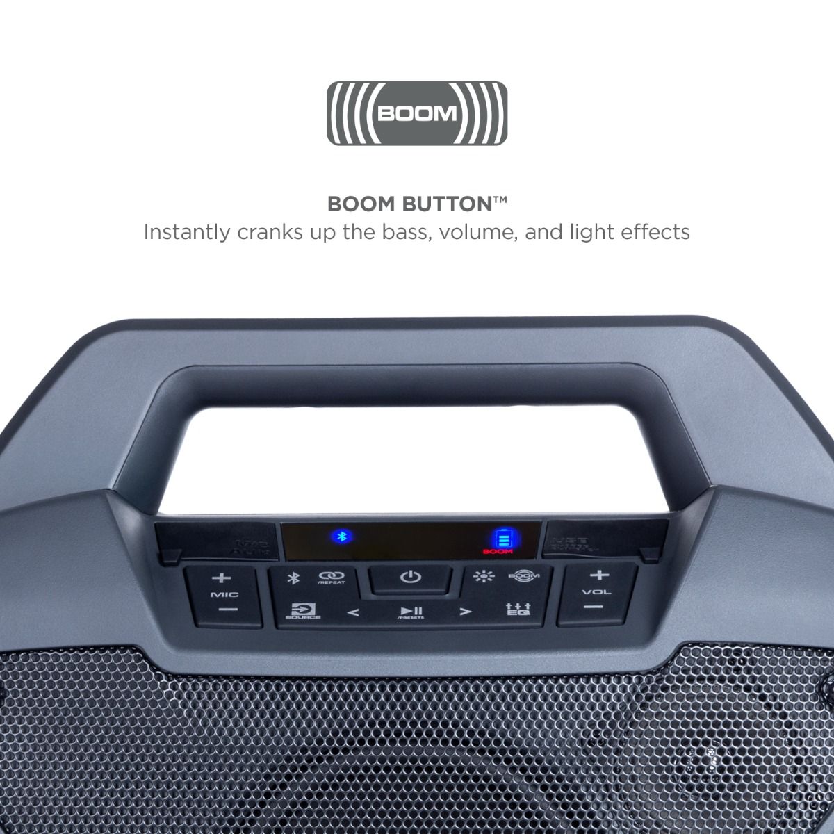 ION Audio Game Day Primetime Light-Up Speaker portable party speaker with lighting effects for events with Bluetooth 5.0