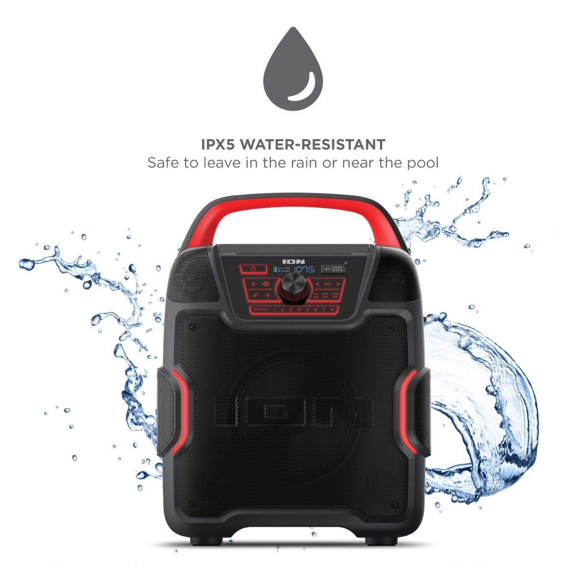 ION Audio Pathfinder 320 portable all weather speaker high power outdoor Bluetooth speaker for events and parties