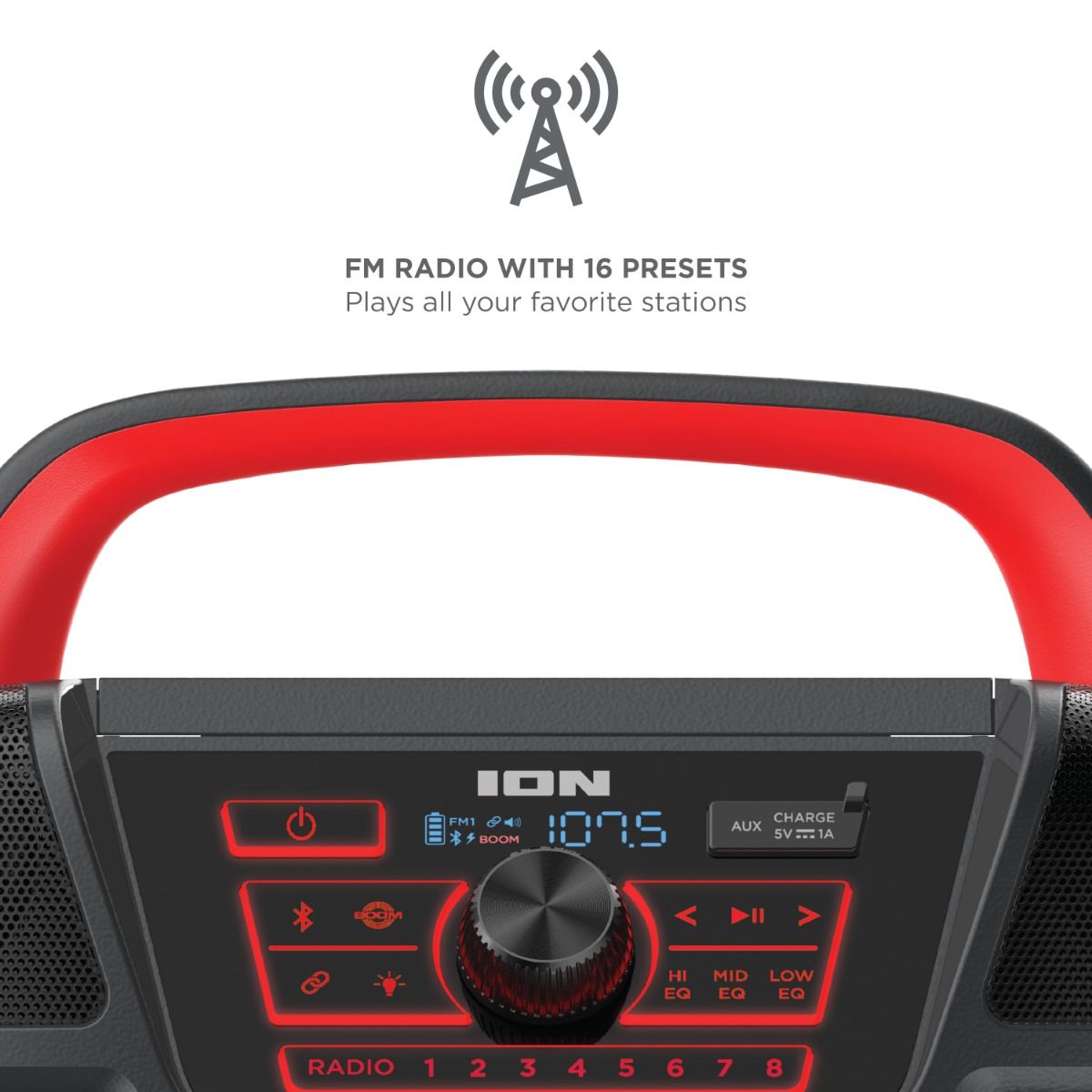 ION Audio Pathfinder 320 portable all weather speaker high power outdoor Bluetooth speaker for events and parties