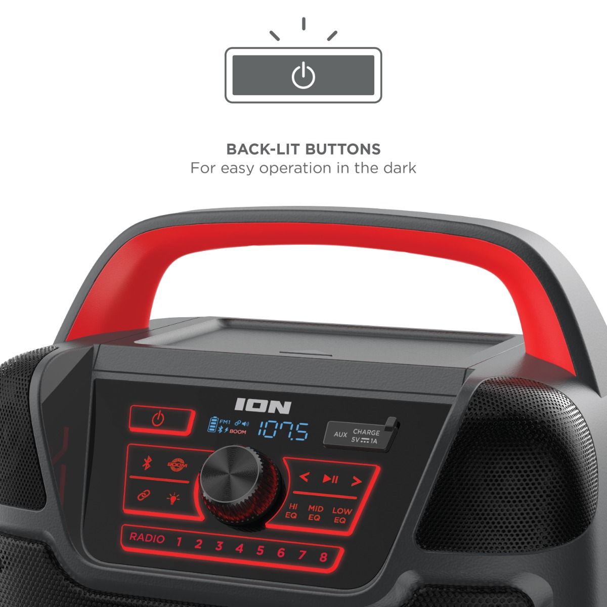 ION Audio Pathfinder 320 portable all weather speaker high power outdoor Bluetooth speaker for events and parties